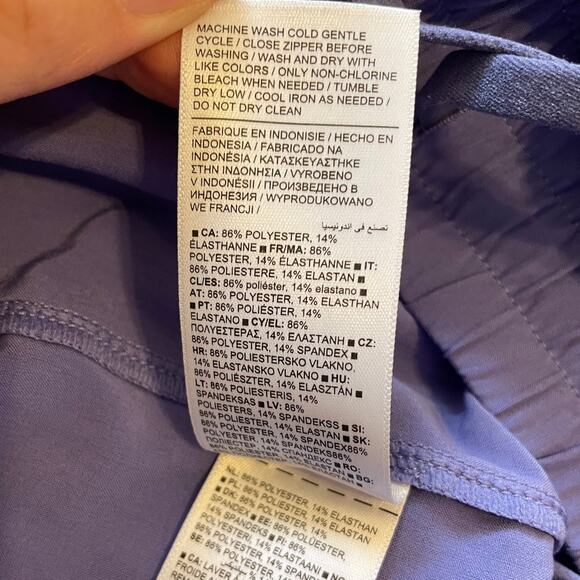 Athleta Womens Size 16 Pants Straight Leg Ankle Adonis PurpleBlue 586940 Pockets - Picture 9 of 15